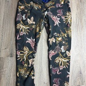 Suavé Soft Tummy Control Capri Leggings – Floral Paisley | Size 1X